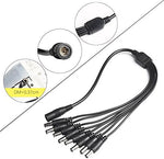Fancy Buying AC to DC adapter showcasing the standard 5.5mm barrel plug connectors