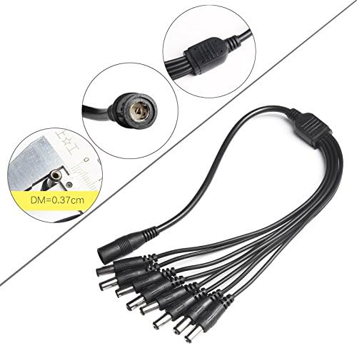Fancy Buying AC to DC adapter showcasing the standard 5.5mm barrel plug connectors