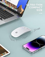 Premium imported Bluetooth 5.1 slim wireless mouse for office laptop setup