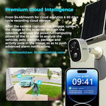 SOVMIKU wireless outdoor camera displaying the weather resistant silicone port plug protection