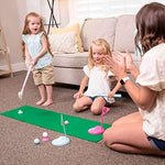 Pink wheeled golf bag from the Hapinest toddler golf toy set