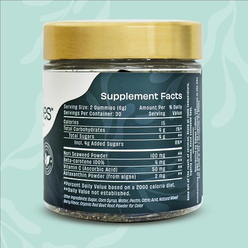 RE/SKIN beta carotene skin care supplements nutritional facts label