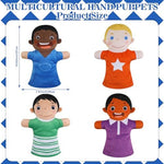 Poen 8 piece soft plush puppet set for toddlers