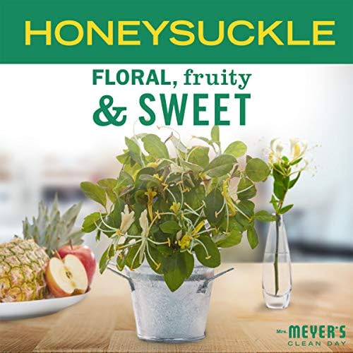 Natural honeysuckle essential oil infused fabric softening sheets for reducing laundry static.