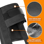 Mayerzon size large dog muzzle side angle highlighting the reinforced scratch resistant Oxford fabric