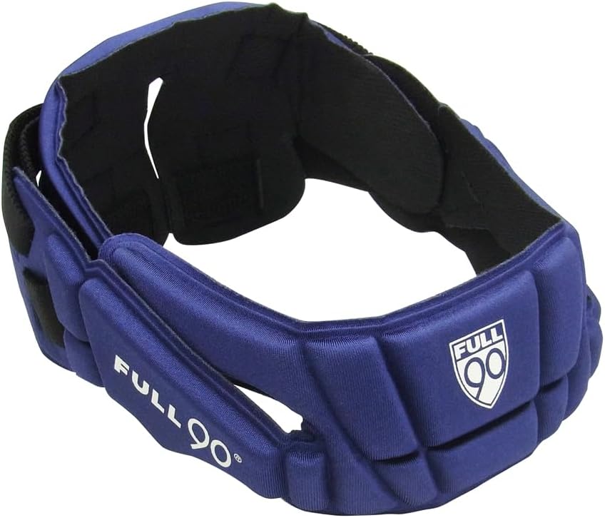 Full 90 premier performance soccer headgear packaging and item