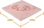 Apricot Lamb infant security blanket tag view