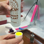 Authentic imported USA glass grinder coolant liquid solution for schools and professional studios.