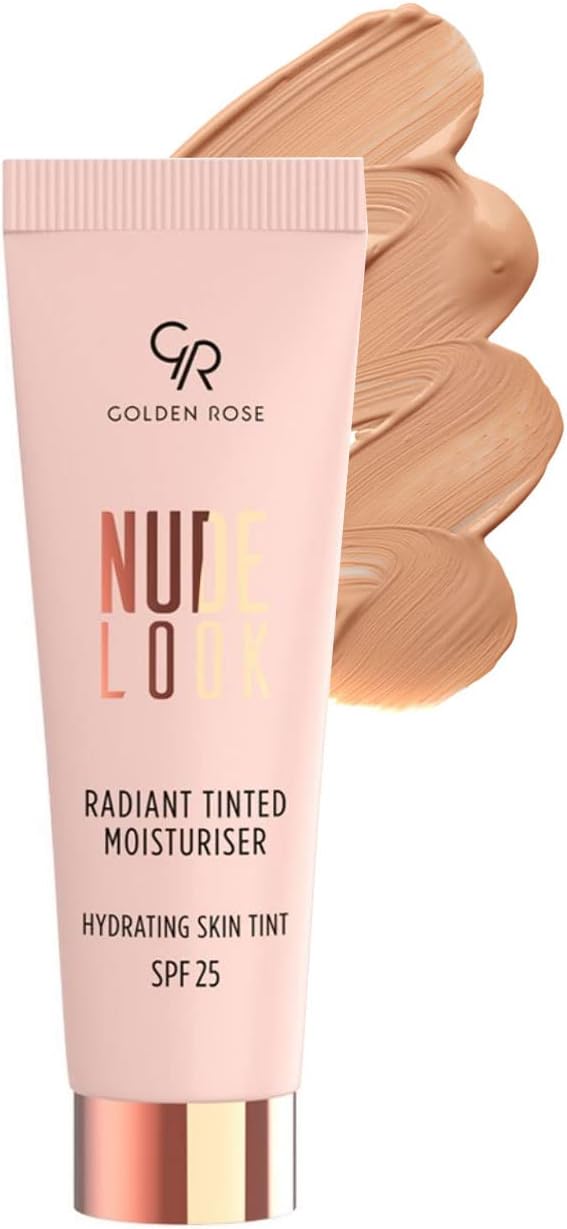 Golden Rose Radiant Tinted Moisturiser Oil-Free Glowy Tinted Moisturizer Foundation UV SPF 25 (MEDIUM TINT) - Image 1