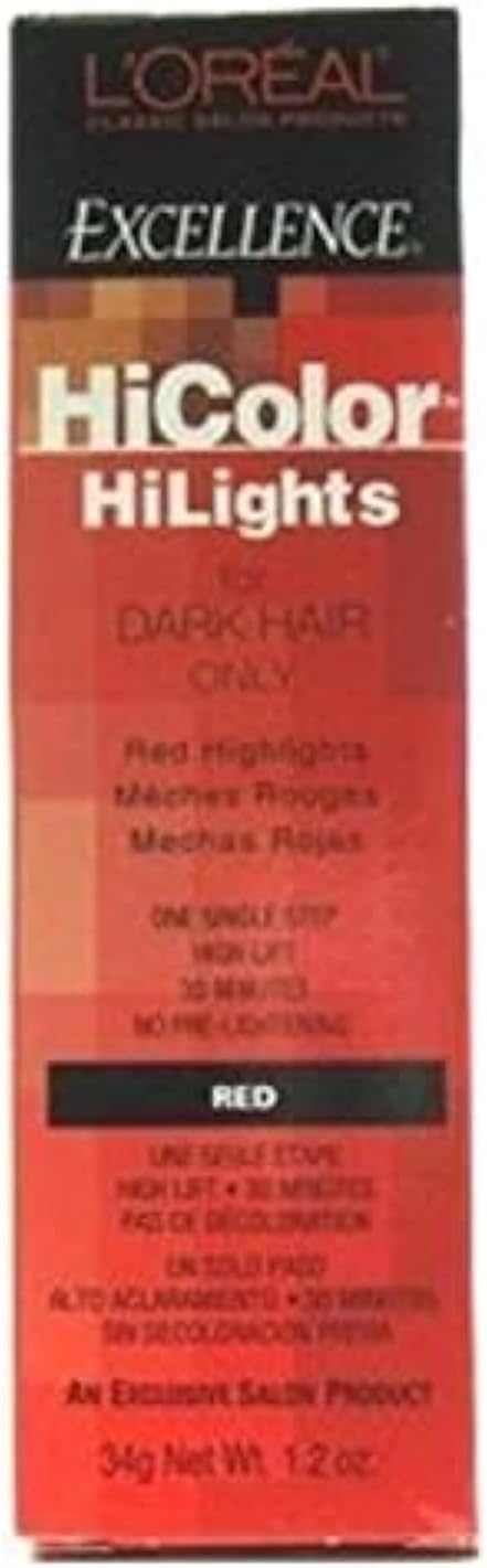 L'Oreal Technique Excellence Hicolor Hilights Red 35ml front view packaging