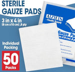 AZEN eight ply medical cotton sponges showing highly absorbent texture close up