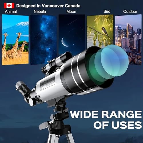 Close up of Fetch Falcon telescope optical tube with H20mm and H6mm interchangeable eyepieces