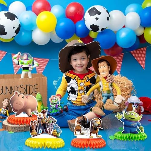 Full set of 9 Tihufe Toy Story party table decorations