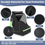 Safety reflective strip on Sublaga car seat travel bag