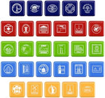 WAHXIAOSW classroom reward stamps package showing durable plastic construction for school arts and crafts activities
