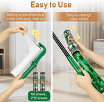 Voubien lint roller with adjustable handle for cleaning high curtains