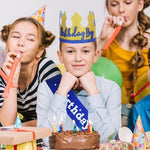 Hariendny Birthday Boy rosette badge and sash accessory