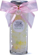Premium imported miniature glass bottle of traditional star shaped candy for gifting.