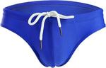 Mens Solid Swim Briefs Drawstring Bikini Sport Swimsuit - Image 13