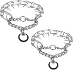Darkyazi durable pinch collar stainless steel dog training front view