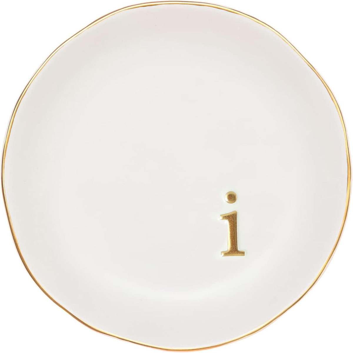 COLLECTIVE HOME Ceramic Jewelry Tray, Trinket Dish, Gifts for Women (H) | Mother's Day, Birthday, Christmas, Engagement Gifts, Vanity, Nightstand Decor, Embossed Gold Monogram Ring Dish with Gift Box - Image 15