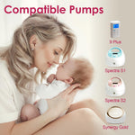 Nenesupply 21mm 2 pc Flanges Duckbill Valves Compatible with Spectra S2 S1 9 Plus Synergy Gold Breastpump Replacement to Spectra Pump Parts Flange Accessories Wide Mouth Work with Backflow Protector - Image 9