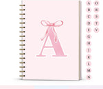 Pink Cute Bow Journal Spiral Notebook for Girls, 5.5 x 8.3 Inch | Initial M School Journal Diary Gifts for Teen Girl Kids, Personalized Gifts for Women, Pink Bow Hardcover Spiral Notebook - Image 15