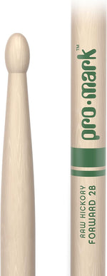 ProMark 2B drumsticks natural unlacquered wood texture close up