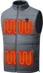 UVSAI men's heated vest front view showcasing winter design