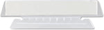 Durable heavy-duty polypropylene file tabs close up