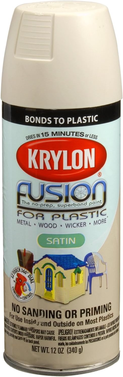 Krylon 2437 Satin Almond Spray Paint 12 Ounce - Image 1