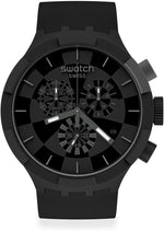 Swatch Big Bold Chrono Checkpoint Black front view watch
