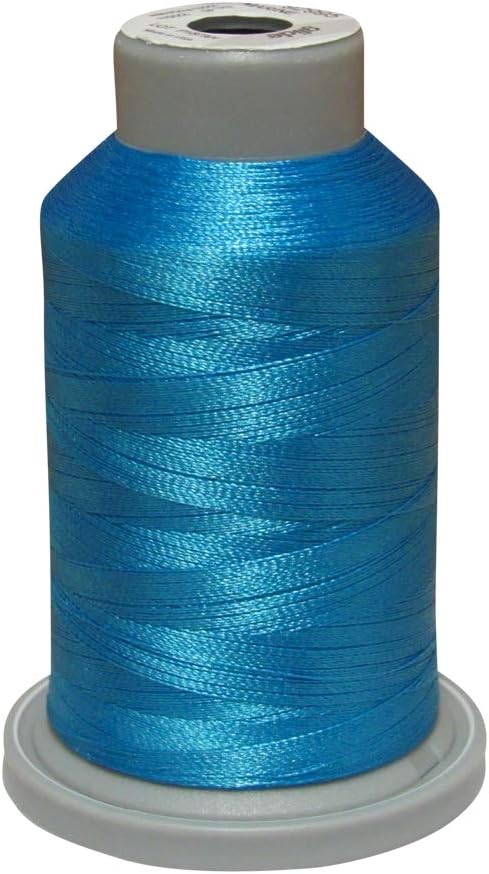Glide thread trilobal polyester marine front view embroidery spool