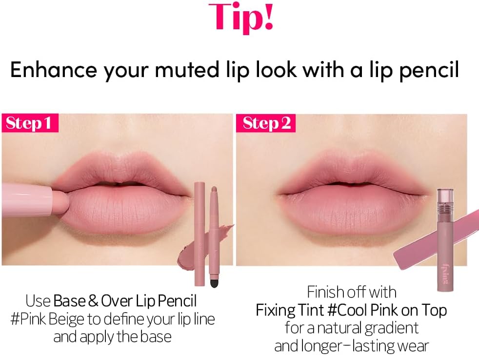 ETUDE Fixing Tint #01 Analog Rose bottom shade sticker view