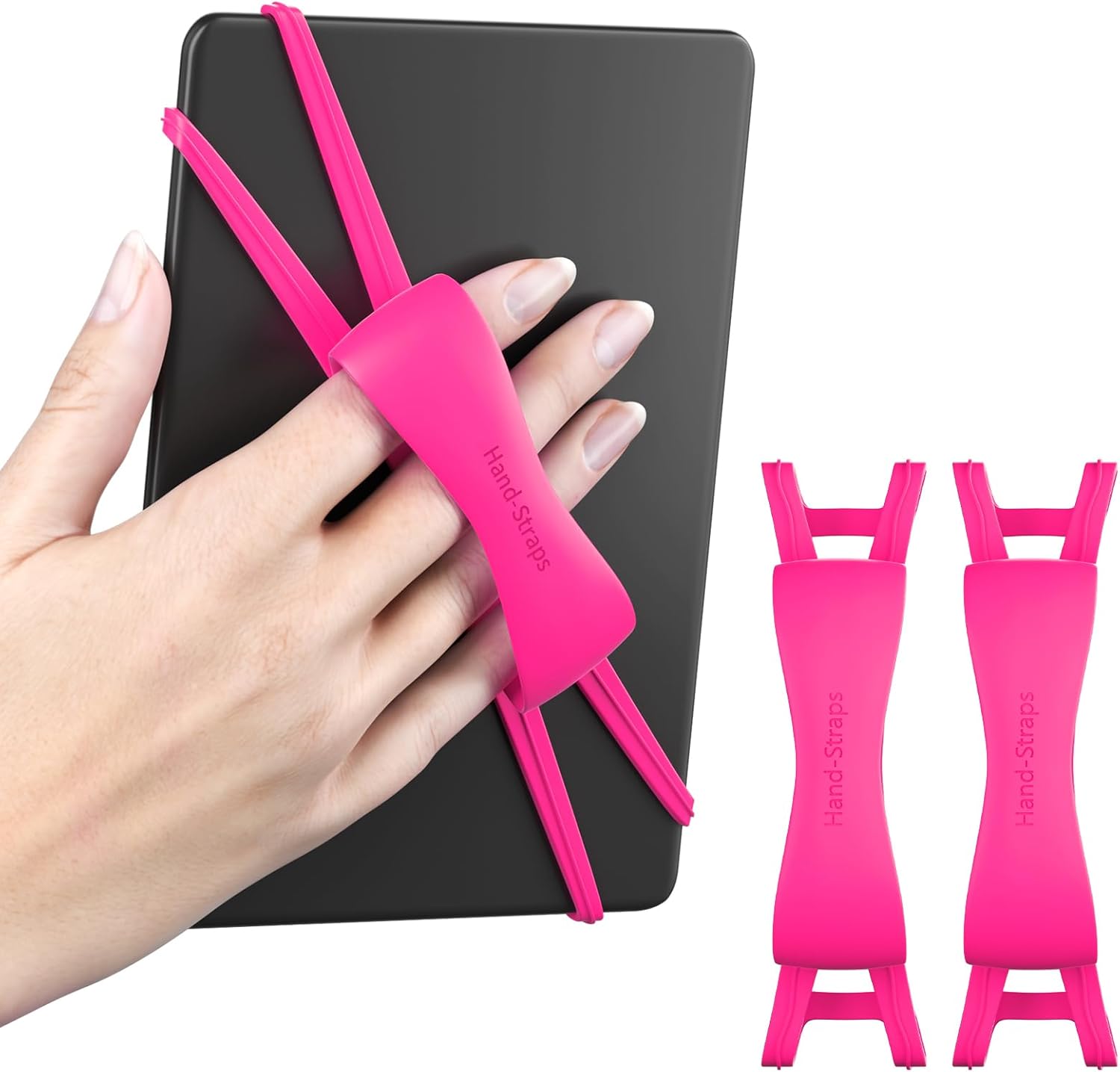 Arctiiro 2 pack comfortable hand strap for Kindle front view