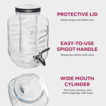 Brefr 1 gallon beverage dispenser styled for an outdoor party setup