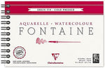 Clairefontaine 300 gsm cotton watercolor paper texture closeup