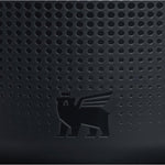 Close-up of textured black silicone boot base