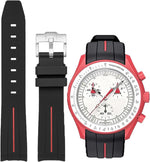 Rubber Strap for Moonswatch Watch,Curved No Gap,Premium Soft Durable Silicone Rubber Band Compatible with Omega x Swatch MoonSwatch Speedmaster 20mm Replacement Band Strap for Men Women - Image 14
