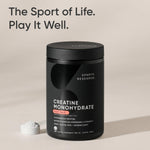 Premium 13.97 Ounces fitness supplement container angled side view