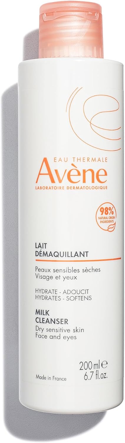 Side profile of Avène Gentle Milk Cleanser bottle