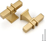 Haliwu 20 Pack 3 Inch Gold Cabinet Handles Brushed Brass Drawer Pulls | Zinc Aolly,Square Cabinet Hardware,for Kitchen Dresser Cabinet Bathroom Vanity Closet Cupboard,2 Screws,Easy DIY,Smooth Touch - Image 12