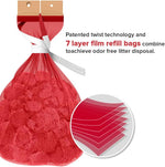 Red Rocket 7-layer odour free cat litter disposal liners