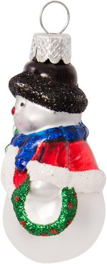 Kurt S. Adler tinsel filled cylinder glass ornament