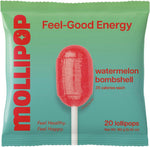 Mollipop Feel Good Lollipops Watermelon Flavor front view of resealable bag