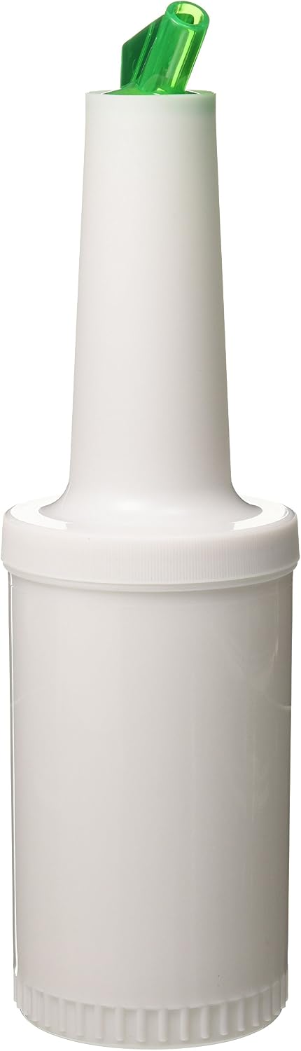 Winco Brown 1 qt Pour Bottle with Lid | NSF certified for safety, Foodservice, Great for Sauces, Syrups, Drink Mixers and Bar Service - Image 11