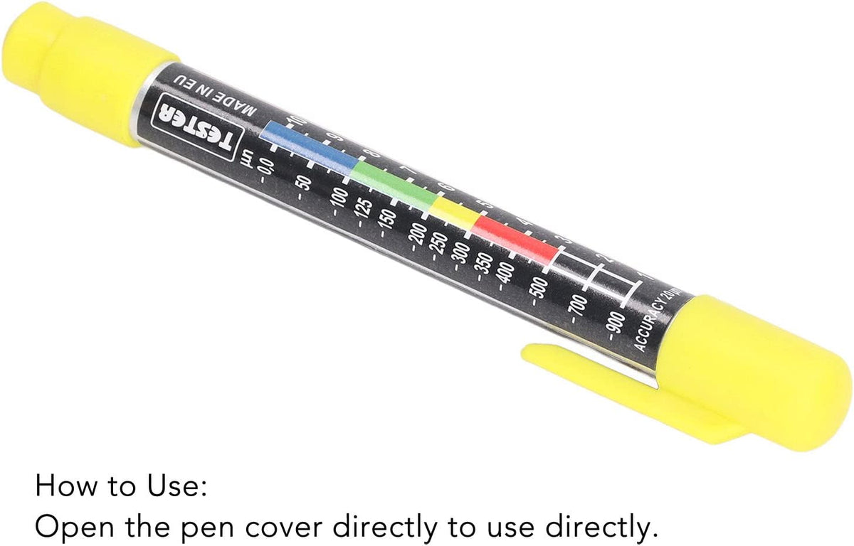 Lvifloae waterproof paint tester in use on car body