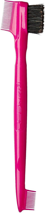 Red by Kiss boar hair edge brush showing natural bristles close up