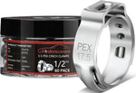 60 Pack 3/4 Inch PEX Crimp Rings, 304 Stainless Steel Pex Clamps | Pex Cinch Clamp Rings with Storage Case for PEX Tubing Pipe Fitting Connections(3/4"x60) - Image 10