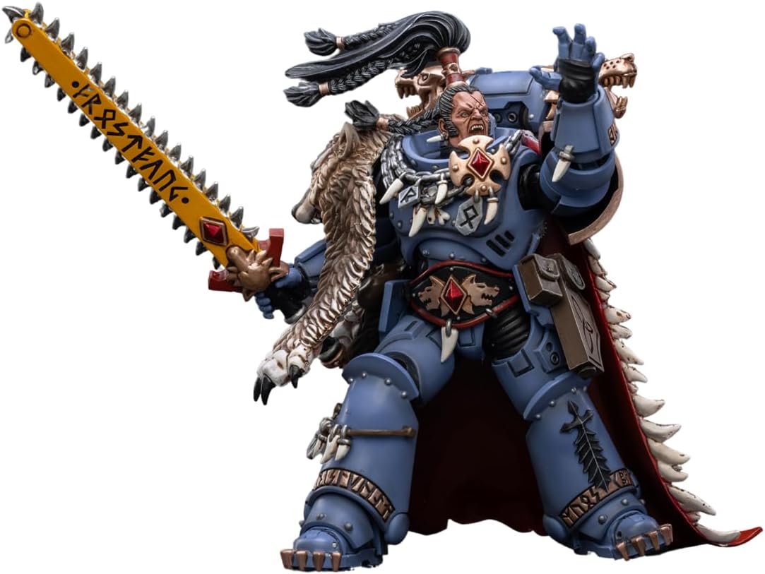 JOYTOY Warhammer 40000 Ragnar Blackmane close-up of power armor details